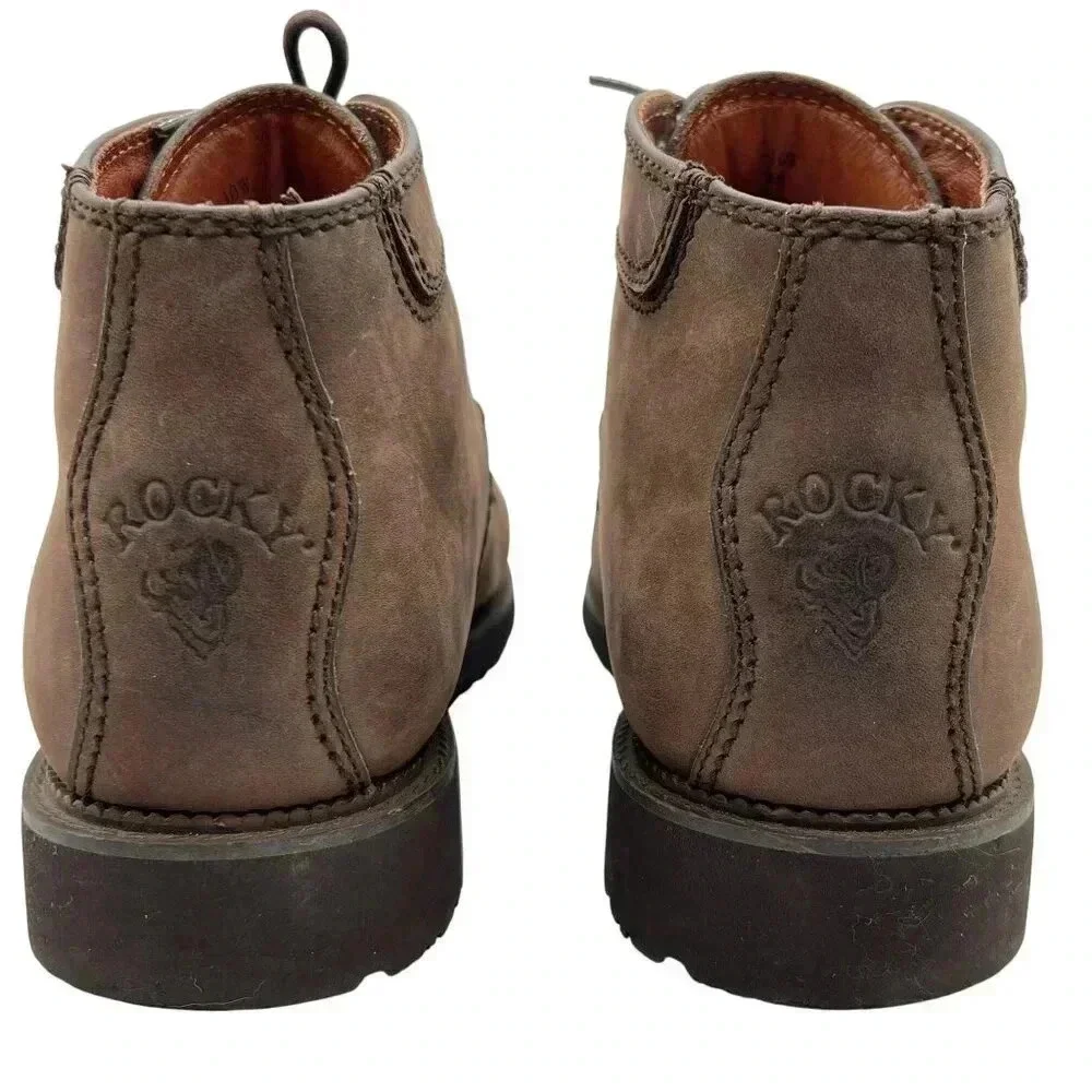 Rocky Mens 10W Brown 864 Gore-Tex Steel Toe Leather Outdoor Work Boots Hiking